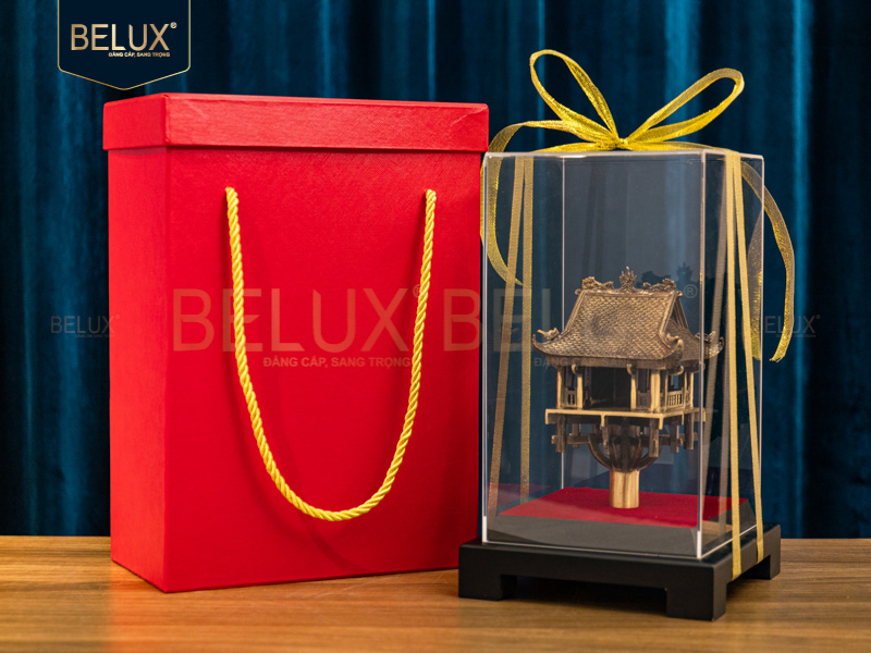 Mô hình chùa một cột bằng đồng